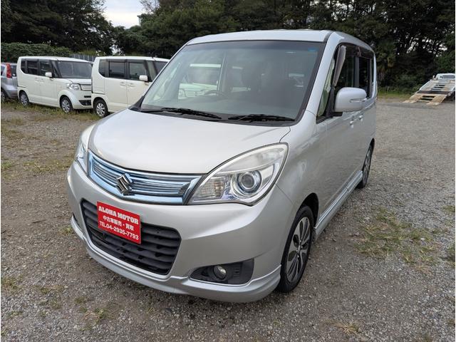 ソリオ Ｓ－ＤＪＥ　ワンオーナー　レーダーブレーキサポート　禁煙車　記録簿　バックカメラ　フルセグテレビ　ナビ　両側パワースライドドア　ＨＩＤ　ＥＴＣ　ＤＶＤ　ＡＢＳ　アイドリングストップ　クルーズコントロール（3枚目）