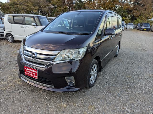 セレナ ハイウェイスター　Ｖセレクション　禁煙車　２０２４年製タイヤ　バックカメラ　ＢＬＵＥＴＯＯＴＨ　フルセグテレビ　後席モニター　ナビ　プッシュスタートスマートキー　両側パワースライドドア　ＨＩＤ　ＥＴＣ　クルーズコントロール（3枚目）