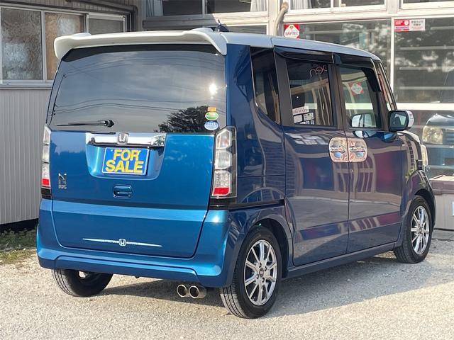 N-BOX 2トーンカラースタイル G・Lパッケージ 両側パワースライド TEIN車高調 フジツボマフラー 社外14AW バックカメラ 純正ナビTV ETC メッキドアノブガーニッシュ 社外アルミペダル ウィンカーミラー オート付HIDライト 横滑り防止(45枚目)