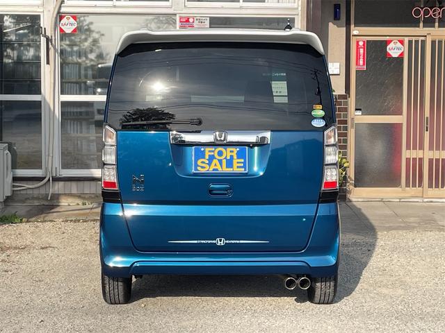 N-BOX 2トーンカラースタイル G・Lパッケージ 両側パワースライド TEIN車高調 フジツボマフラー 社外14AW バックカメラ 純正ナビTV ETC メッキドアノブガーニッシュ 社外アルミペダル ウィンカーミラー オート付HIDライト 横滑り防止(47枚目)