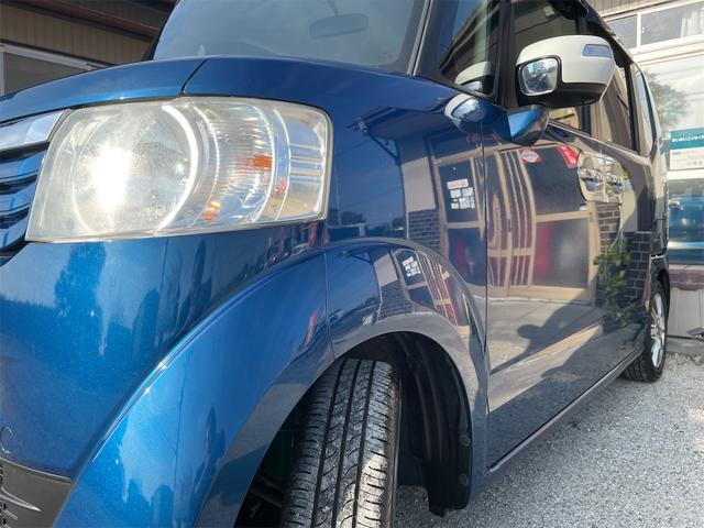 N-BOX 2トーンカラースタイル G・Lパッケージ 両側パワースライド TEIN車高調 フジツボマフラー 社外14AW バックカメラ 純正ナビTV ETC メッキドアノブガーニッシュ 社外アルミペダル ウィンカーミラー オート付HIDライト 横滑り防止(55枚目)