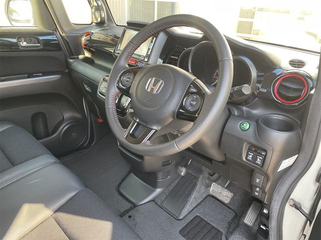 N-BOXカスタム 2トーンカラースタイル G・ターボLパッケージ 衝突軽減ブレーキ 両側パワースライド バックカメラ 純正ナビ フルセグTV オートクルーズ LEDフォグ ダウンサス 純正15AW パドルシフト 革巻きステアリング カーテン・サイドエアバック(18枚目)