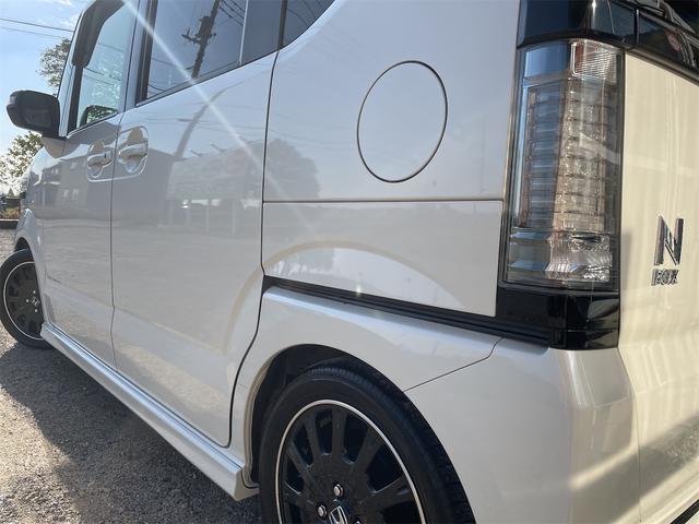 N-BOXカスタム 2トーンカラースタイル G・ターボLパッケージ 衝突軽減ブレーキ 両側パワースライド バックカメラ 純正ナビ フルセグTV オートクルーズ LEDフォグ ダウンサス 純正15AW パドルシフト 革巻きステアリング カーテン・サイドエアバック(59枚目)