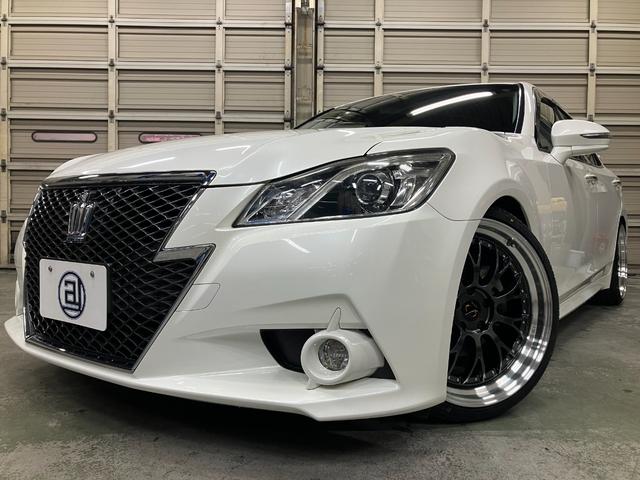 クラウン アスリートＳ　新品２０ＡＷ　ローダウン　純正ナビ　シュティッヒ　メッシュＮＲ　ＥＳＰＥＬＩＲスーパーダウンサス　バックカメラ　パワーシート　スマートキー　ＥＴＣ　クルコン　フルセグ（9枚目）