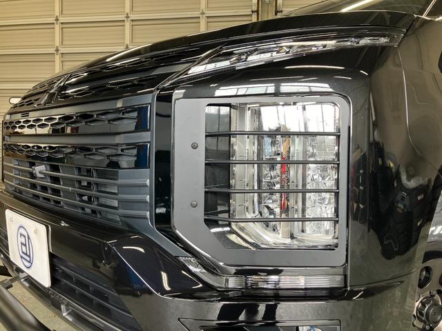 デリカＤ：５ シャモニー　登録済未使用車　１１型ナビ　ＪＡＯＳスキッドバー　新品１６インチＡｉｒＧマッシヴ＆オープンカントリーＲ／Ｔ　リアバンパーラプター塗装　テールレンズガード　ヘッドライトプロテクト　マッドフラップ（11枚目）