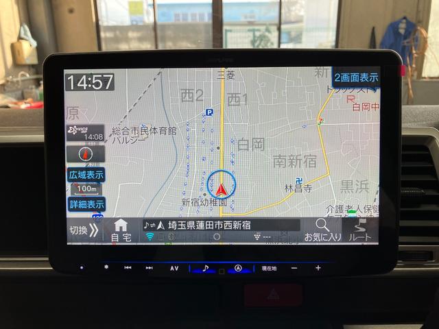 ハイエースワゴン ＧＬ　ガレナシート　限定１７インチＭ１ＨＣ　１１型ナビ　登録済未使用車　フリップダウンモニター　２インチローダウン　４１５コブラタイプＲフロントリップ　パノラマビュー　パワースライドドア　ＬＥＤヘッドライト（22枚目）