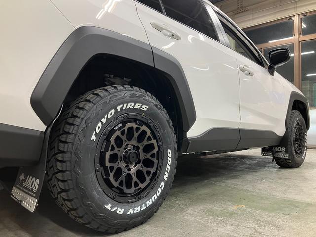 RAV4 アドベンチャー オフロードパッケージII 登録済未使用車 新品16AW バンパーガード JAOSマッドガード AirGロックス&オープンカントリー MzSPEEDクロスライン パノラミックビュー パワーバックドア AC100V ETC2.0(11枚目)