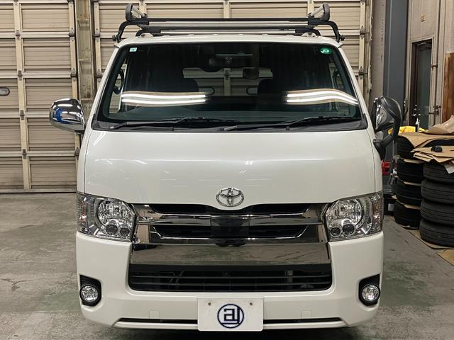 ハイエースバン スーパーGL ダークプライムII ルーフキャリア 7型ナビ スマートキー フルセグ バックカメラ 社外15インチAW ETC LEDヘッドライト ハーフレザーシート プッシュスタート トヨタセーフティセンス(7枚目)