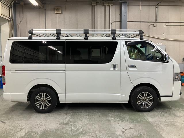 ハイエースバン スーパーGL ダークプライムII ルーフキャリア 7型ナビ スマートキー フルセグ バックカメラ 社外15インチAW ETC LEDヘッドライト ハーフレザーシート プッシュスタート トヨタセーフティセンス(13枚目)