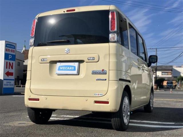 スペーシア ハイブリッドＸ　新品タイヤ／保証書／純正　９インチ　ＳＤナビ／セーフティサポート（スズキ）／両側電動スライドドア／シートヒーター　運転席／全方位モニター／Ｂｌｕｅｔｏｏｔｈ接続／ＥＴＣ／ＥＢＤ付ＡＢＳ／横滑り防止装置（3枚目）