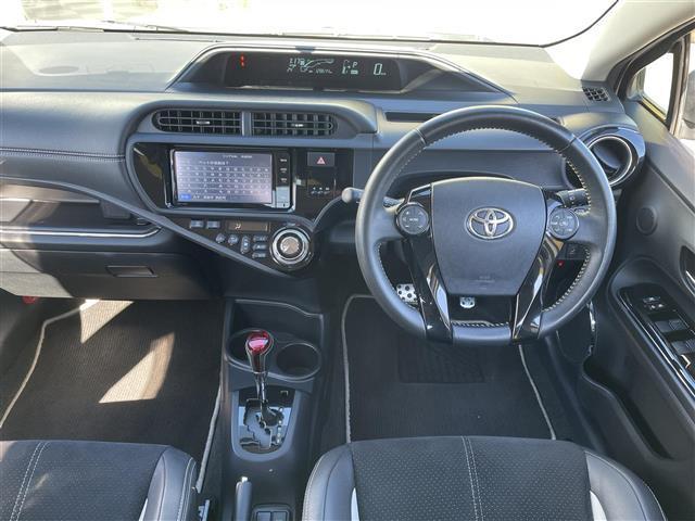 アクア Ｇ　Ｇ’ｓ　禁煙車　ライムホワイトパール　専用フロントバンパー　専用ＬＥＤライト　専用シート　専用１７インチアルミ（5枚目）