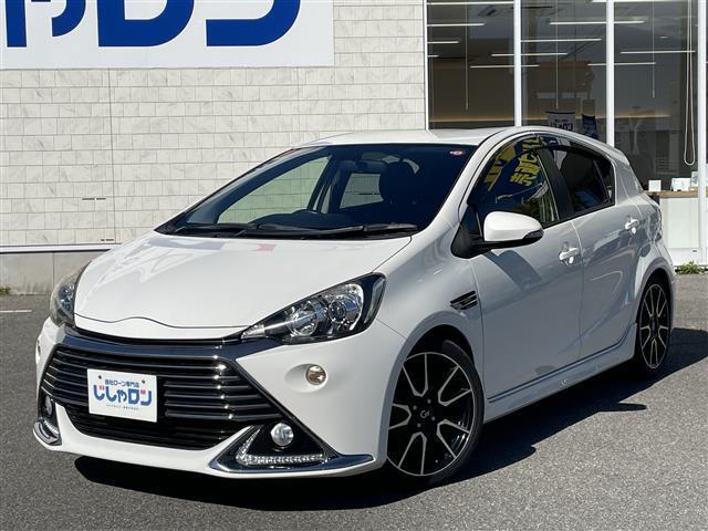 アクア Ｇ　Ｇ’ｓ　禁煙車　ライムホワイトパール　専用フロントバンパー　専用ＬＥＤライト　専用シート　専用１７インチアルミ（14枚目）