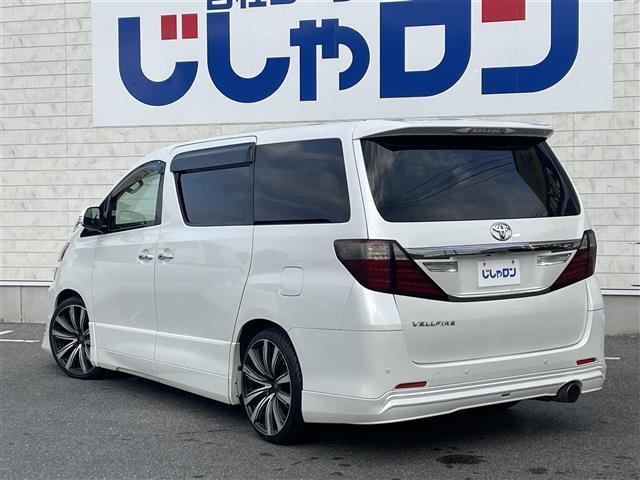 ヴェルファイア 2.4Z 禁煙車 F/S/Rアドミレーションエアロ 20インチアルミ アルパインフリップダウンモニター 9インチナビ TV BTオーディオ DVD CDバックカメラ ETC シートカバー装着(4枚目)