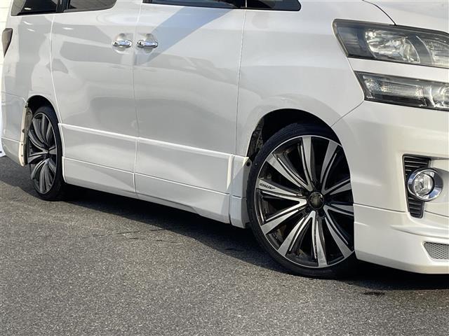 ヴェルファイア 2.4Z 禁煙車 F/S/Rアドミレーションエアロ 20インチアルミ アルパインフリップダウンモニター 9インチナビ TV BTオーディオ DVD CDバックカメラ ETC シートカバー装着(11枚目)