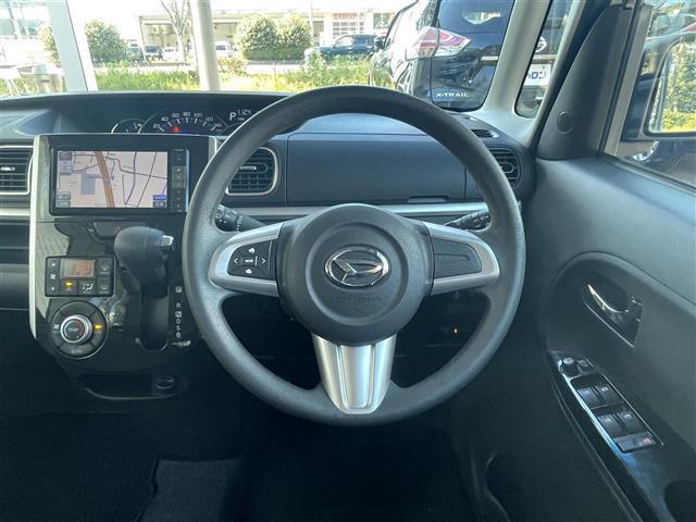 タント カスタムX トップエディションSAII 禁煙車/純正ナビ/バックカメラ/フルセグ/ETC/両側パワースライドドア/Bluetooth/DVD再生/スマートキー/スペアキー/ハーフレザーシート/衝突軽減ブレーキ/LEDヘッドライト(5枚目)