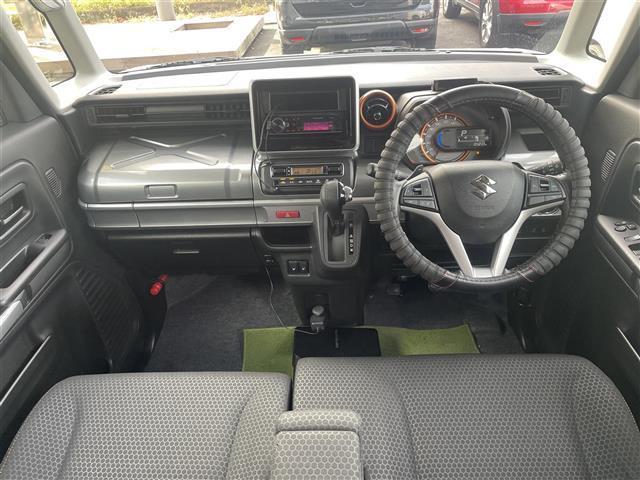 スペーシアギア ハイブリッドXZ ターボ 禁煙車/両側パワースライドドア/社外オーディオ/Bluetooth/クルーズコントロール/パドルシフト/衝突軽減ブレーキ/シートヒーター/LEDヘッドライト/オートライト/フォグライト/スマートキー(4枚目)