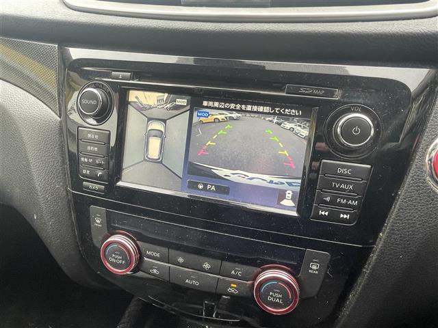 エクストレイル ２０ＸブラクエクストリーマＸエマージェンシブレーキＰ　純正ナビ／アラウンドビューモニター／フルセグ／ＥＴＣ／Ｂｌｕｅｔｏｏｔｈ／ＬＥＤヘッドライト／オートライト／フォグライト／ルーフレール／純正アルミホイール／スマートキー／クルーズコントロール（6枚目）