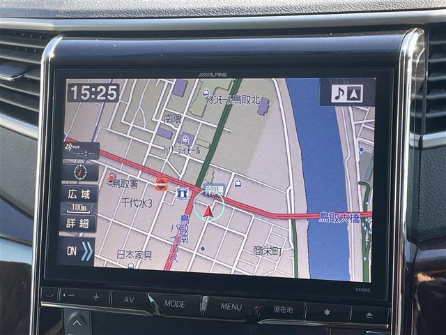 アルファード ２４０Ｓ　社外１０型ナビ　フルセグ　ＡＭ／ＦＭ　ＣＤ／ＤＶＤ　Ｂｌｕｅｔｏｏｔｈ接続　フリップダウンモニター　両側パワースライドドア　バックカメラ　ＥＴＣ　ＨＩＤオートライト　前後コーナーセンサー（2枚目）