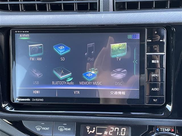 アクア X-アーバン 社外ナビ フルセグTV AM/FM CD/DVD Bluetooth接続 バックカメラ 純正アルミホイール 純正フロアマット リモコンキー(3枚目)