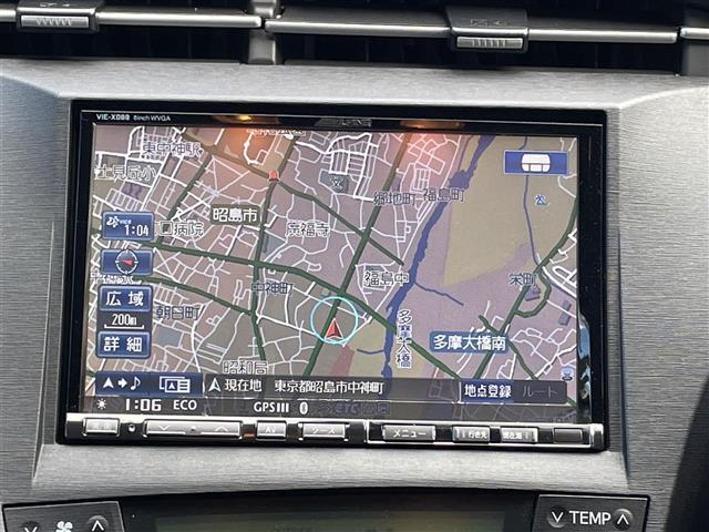 プリウス S 社外ナビ(HDD・DVD)・TV・バックカメラ・ワンオーナ-・スマートキー・ウィンカーミラー・オートライト・純正フロアマット・純正アルミホイール(2枚目)