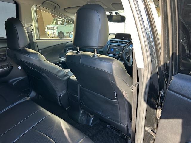 プリウスアルファ S Lセレクション Alpineナビ バックカメラ フルセグテレビ LEDヘッドライト スマートキー プッシュスタート ステアリングスイッチ オートライト フロアマット ドアバイザー TRDエアロパーツ(15枚目)