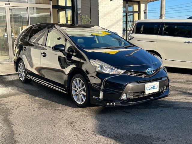 プリウスアルファ S Lセレクション Alpineナビ バックカメラ フルセグテレビ LEDヘッドライト スマートキー プッシュスタート ステアリングスイッチ オートライト フロアマット ドアバイザー TRDエアロパーツ(33枚目)