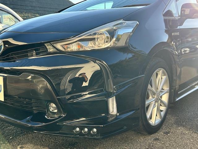 プリウスアルファ S Lセレクション Alpineナビ バックカメラ フルセグテレビ LEDヘッドライト スマートキー プッシュスタート ステアリングスイッチ オートライト フロアマット ドアバイザー TRDエアロパーツ(37枚目)