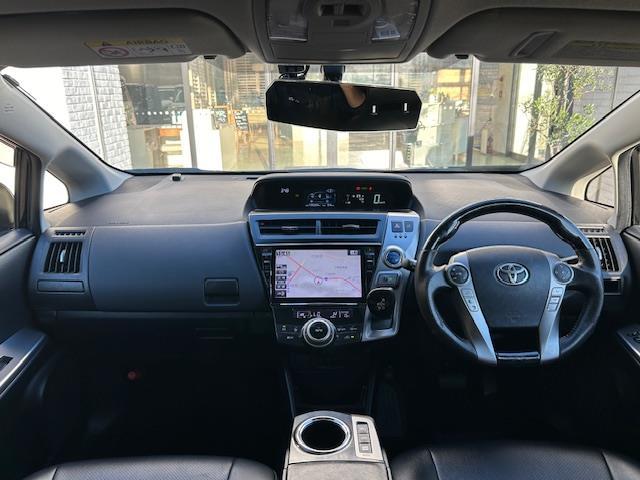 プリウスアルファ S Lセレクション Alpineナビ バックカメラ フルセグテレビ LEDヘッドライト スマートキー プッシュスタート ステアリングスイッチ オートライト フロアマット ドアバイザー TRDエアロパーツ(42枚目)