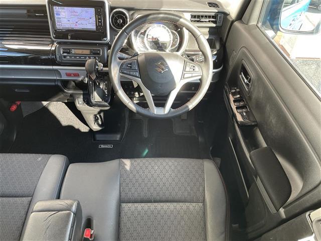 スペーシアカスタム ハイブリッドXSターボ 社外ナビ 全方位モニター フルセグテレビ 両側パワースライドドア レーダーブレーキサポート ETC シートヒーター プッシュスタート アイドリングストップ クルーズコントロール ステアリングスイッチ(3枚目)