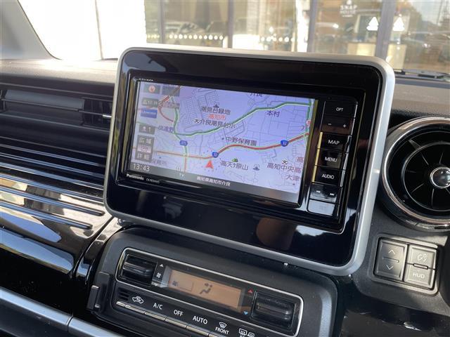 スペーシアカスタム ハイブリッドXSターボ 社外ナビ 全方位モニター フルセグテレビ 両側パワースライドドア レーダーブレーキサポート ETC シートヒーター プッシュスタート アイドリングストップ クルーズコントロール ステアリングスイッチ(8枚目)