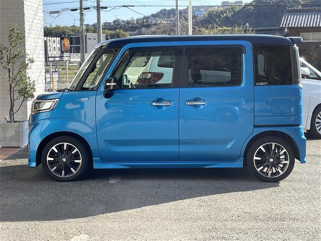 スペーシアカスタム ハイブリッドXSターボ 社外ナビ 全方位モニター フルセグテレビ 両側パワースライドドア レーダーブレーキサポート ETC シートヒーター プッシュスタート アイドリングストップ クルーズコントロール ステアリングスイッチ(24枚目)