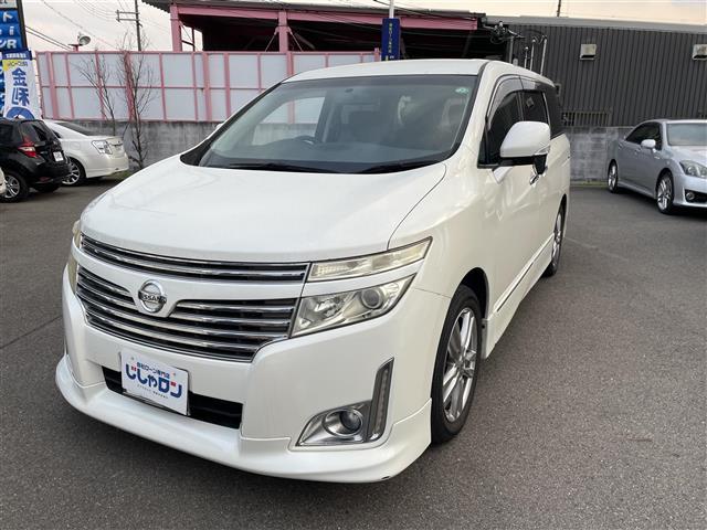 エルグランド 250ハイウェイスター 社外ナビ 社外フリップダウンモニター 両側パワスラ 半革シート 革巻きステアリング オートライト ウィンカーミラー 木目調パネルETC(2枚目)