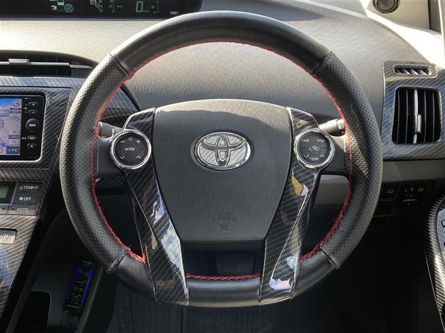 プリウス Sツーリングセレクション 社外SDナビ ワンセグTV CD ETC 純正アルミホイール HIDヘッドライト オートライト プッシュスタート&スマートキー(5枚目)