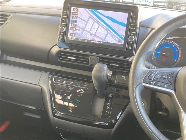 ルークス ハイウェイスター X 純正SDナビ フルセグTV Bluetooth接続 CD DVD ミュージックサーバー 両側パワースライドドア 360°カメラ 衝突軽減ブレーキ LEDヘッドライト オートライト スマートキー(17枚目)