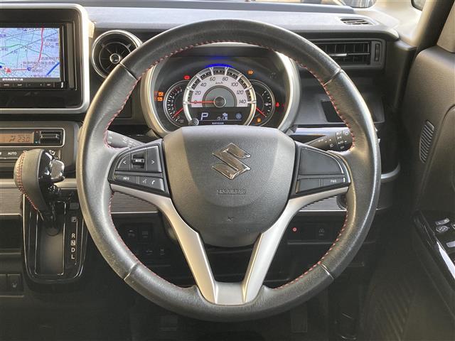 スペーシアカスタム ハイブリッドXS 社外SDナビ フルセグTV Bluetooth接続 CD DVD ミュージックサーバー 両側パワースライドドア 衝突軽減ブレーキ LEDヘッドライト オートライト プッシュスタート&スマートキー(5枚目)