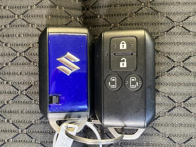 スペーシアカスタム ハイブリッドXS 社外SDナビ フルセグTV Bluetooth接続 CD DVD ミュージックサーバー 両側パワースライドドア 衝突軽減ブレーキ LEDヘッドライト オートライト プッシュスタート&スマートキー(15枚目)