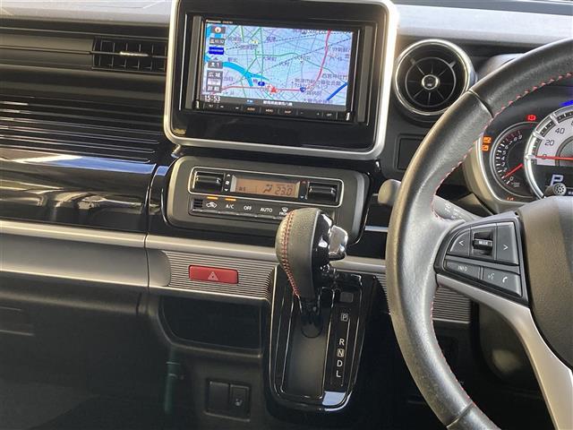 スペーシアカスタム ハイブリッドXS 社外SDナビ フルセグTV Bluetooth接続 CD DVD ミュージックサーバー 両側パワースライドドア 衝突軽減ブレーキ LEDヘッドライト オートライト プッシュスタート&スマートキー(17枚目)