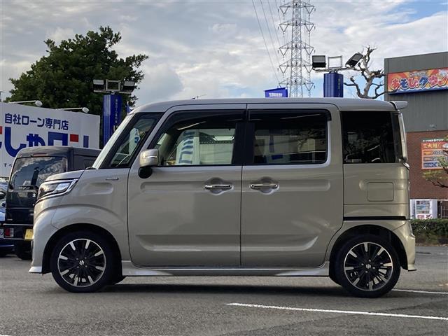 スペーシアカスタム ハイブリッドXS 社外SDナビ フルセグTV Bluetooth接続 CD DVD ミュージックサーバー 両側パワースライドドア 衝突軽減ブレーキ LEDヘッドライト オートライト プッシュスタート&スマートキー(33枚目)