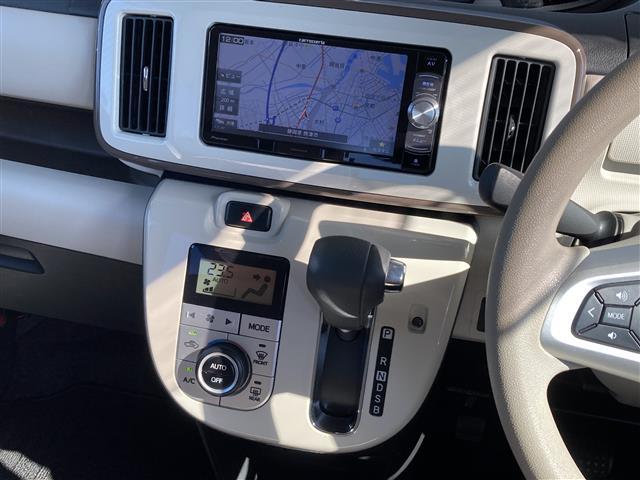 ムーヴキャンバス Gメイクアップ SAII 社外SDナビ フルセグTV Bluetooth接続 CD DVD ミュージックサーバー 両側パワースライドドア 衝突軽減ブレーキ バックカメラ LEDヘッドライト オートライト プッシュスタート(13枚目)