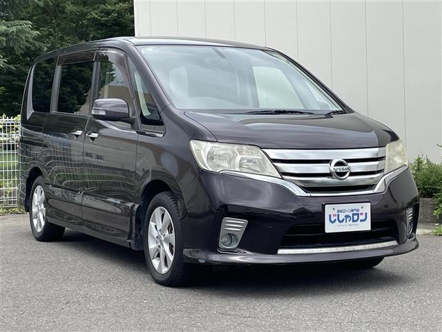 セレナ ハイウェイスター 純正ナビ フルセグTV フリップダウンモニター 両パワスラ サンシェード 革巻ステ ドアバイザー ETC(2枚目)