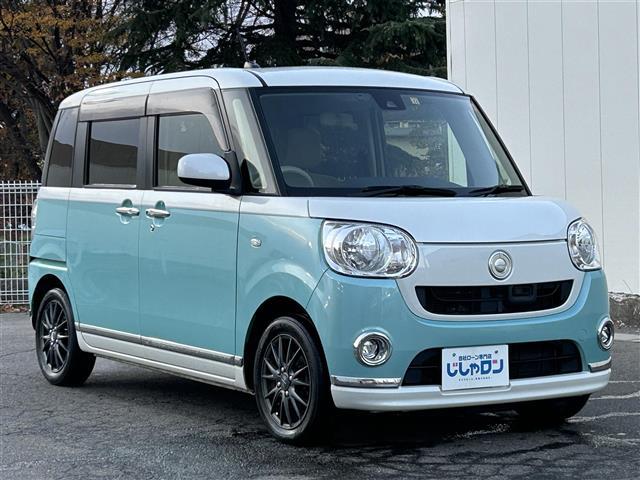 ムーヴキャンバス Ｘメイクアップ　ＳＡＩＩ　純正ナビ／バックカメラ／ＴＶ／ＣＤ／ＡＭ／ＦＭ／ドアバイザー／ＥＴＣ／ステアリングリモコン／プッシュスタート／オートエアコン／コーナーセンサー／積み込み冬タイヤ（3枚目）