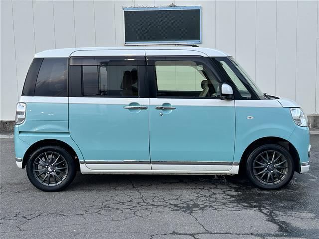 ムーヴキャンバス Ｘメイクアップ　ＳＡＩＩ　純正ナビ／バックカメラ／ＴＶ／ＣＤ／ＡＭ／ＦＭ／ドアバイザー／ＥＴＣ／ステアリングリモコン／プッシュスタート／オートエアコン／コーナーセンサー／積み込み冬タイヤ（4枚目）