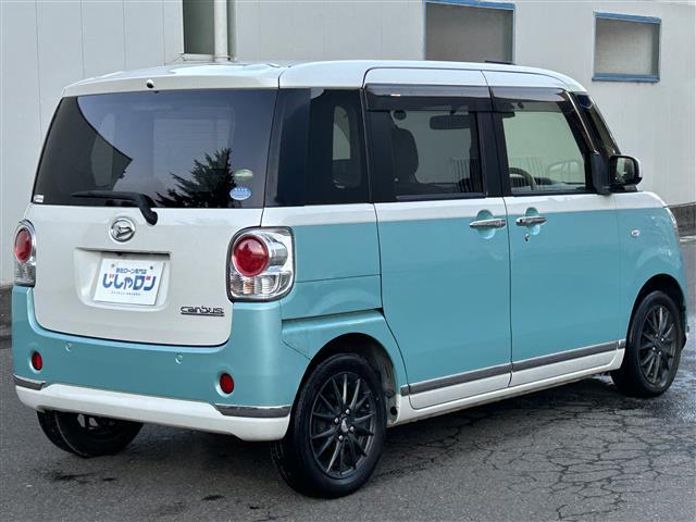 ムーヴキャンバス Ｘメイクアップ　ＳＡＩＩ　純正ナビ／バックカメラ／ＴＶ／ＣＤ／ＡＭ／ＦＭ／ドアバイザー／ＥＴＣ／ステアリングリモコン／プッシュスタート／オートエアコン／コーナーセンサー／積み込み冬タイヤ（5枚目）