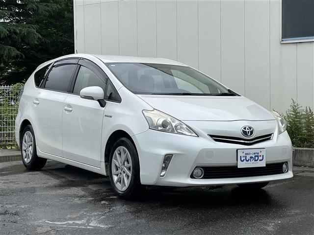 プリウスアルファ Ｓ　禁煙車／純正ナビ／ドアバイザー／ステアリングリモコン／ＥＴＣ／カーテンエアバック／オートエアコン／プッシュスタート（2枚目）