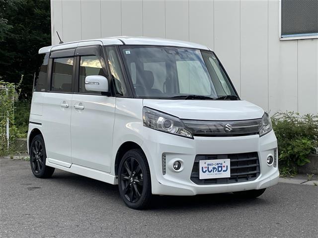 スペーシアカスタム ＸＳ　社外メモリナビ／バックカメラ／フルセグテレビ／革巻きステアリング／ステアリングリモコン／両側パワースライドドア／ＥＴＣ／ドアバイザー／シートヒーター（4枚目）