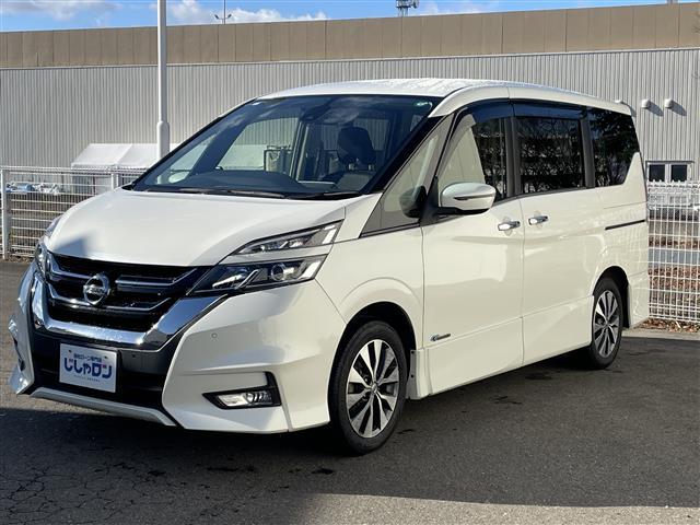 セレナ ハイウェイスター　プロパイロットエディション　社外メモリナビ／フルセグテレビ／バックカメラ／革巻ステアリング／レーダークルコン／衝突軽減システム／ハンズフリードア／両側パワスラ／コーナーセンサー／ステアリングリモコン（4枚目）