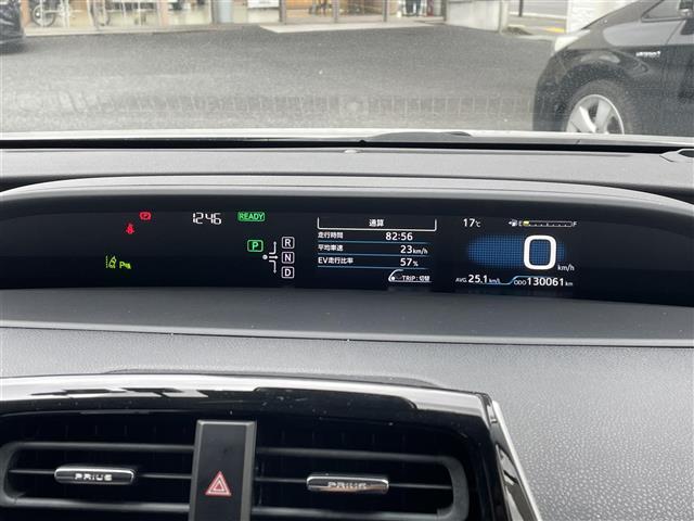 プリウス Sセーフティプラス ヘッドアップディスプレイ ACC 衝突被害軽減ブレーキ 車線逸脱抑制 純正ナビ Bluetooth バックカメラ LEDヘッドライト オートマチックハイビーム(17枚目)