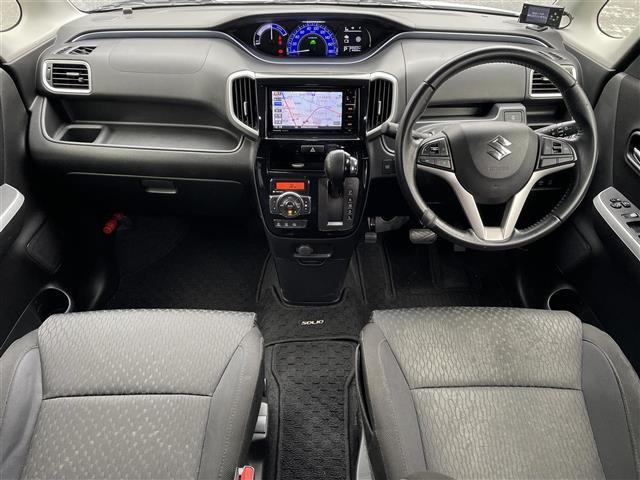 ソリオバンディット ハイブリッドＳＶ　フルハイブリッド　衝突軽減ブレーキ　車線逸脱警報　純正ナビ　フルセグＴＶ　Ｂｌｕｅｔｏｏｔｈ　ＨＤＭＩ　ＤＶＤ　バックカメラ　ドラレコ　シートヒーター　ＬＥＤヘッドライト　スマートキー２個（2枚目）