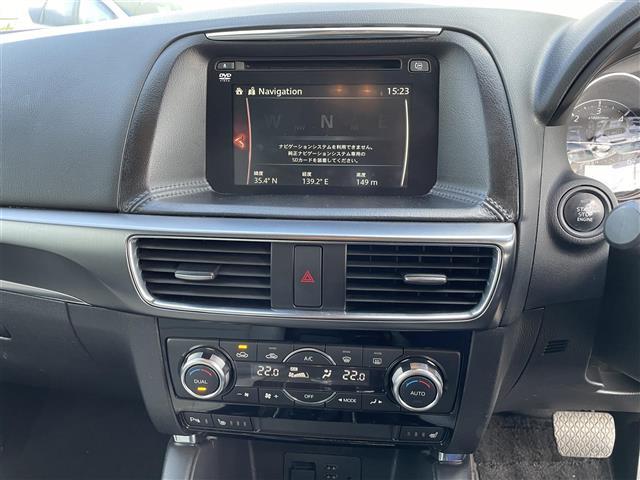 ＣＸ－５ ＸＤ　Ｌパッケージ　純正ＳＤナビ／Ｂｌｕｅｔｏｏｔｈ／ＣＤ／ＤＶＤ／フルセグＴＶ／ＵＳＢ／ＡＵＸ　バックカメラ　ＥＴＣ　前後ドライブレコーダー　ブラインドスポットモニター　衝突軽減ブレーキ　レーンキープアシスト（5枚目）