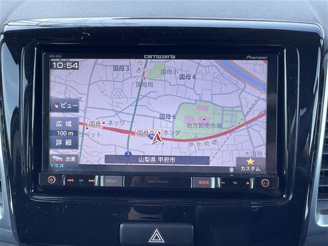 スペーシアカスタム GSターボ デュアルカメラブレーキサポート 左後パワースライドドア 社外メモリーナビ(ワンセグTV・DVD・CD・SD・BTオーディオ) バックカメラ ETC HIDオートヘッドライト(3枚目)